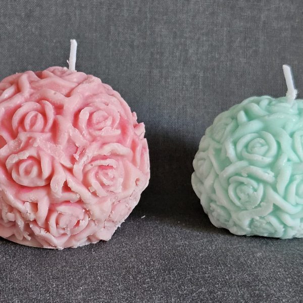 flower sphere candle