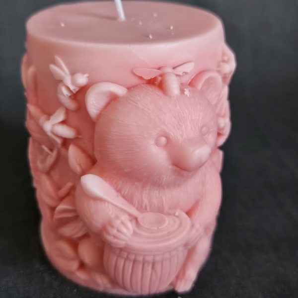 pooh bear candle