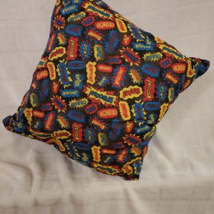 black superhero sounds cushion