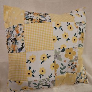 yellow flowers cushion