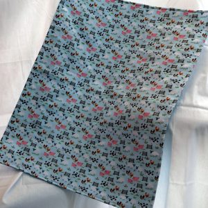 blue farm animals mat